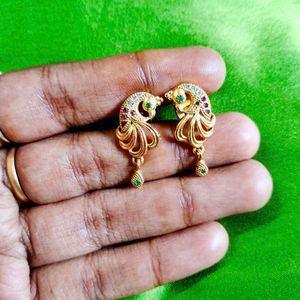 Gold Plated Bangles And Earrings