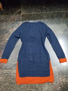 🌻Imported Korean Dark Blue Color Dress🌻