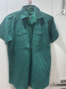 Green Patterned Shirt