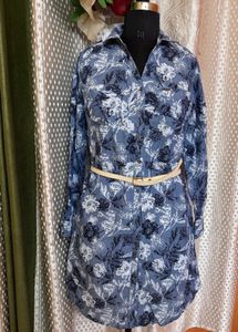 Floral Print Shirt Dress