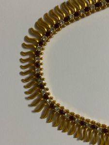 Vintage Gold-Tone Crystal Necklace