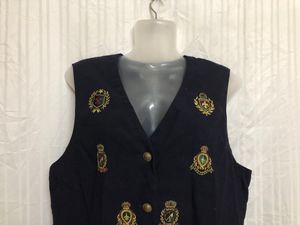 Liz Claiborne Blue Waistcoat