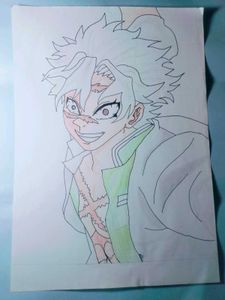 Sanemi pencil drawing