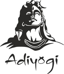 adiyogi sticker 75*70 cm