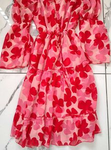 Floral Print Tiered Dress