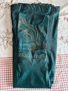 Green Embellished Ethnic Gown