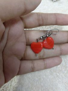 Earrings Red Heart