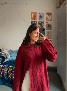 Red Knit Sweater