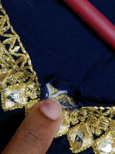 Elegant Blue anarkali kurta(slight damage)