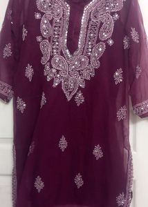 Lakhnawi Plazo Suit