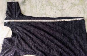 Premium Black Sparkle Detail Dress