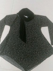 Huge Sale 🔴 🔴 Black &amp; White Printed Kurta