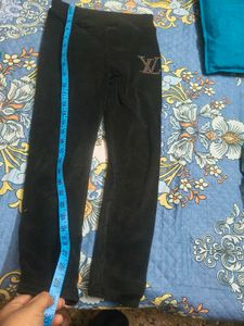New black fleece winter legging for 5-7 years girl