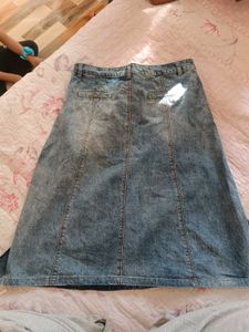 Denim A-Line Skirt