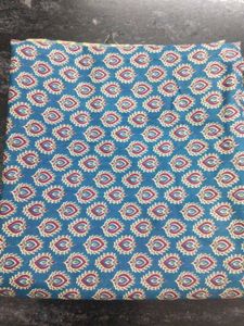 Blue Printed Cotton Fabric
