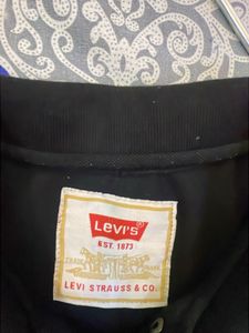 Levis black polo t-shirt.