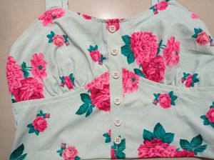 Floral Print Crop Top