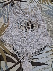 It&#39;s A Pretty  Net Bodysuit  In Imported  Premium