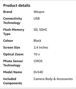 Wespro Camera 📸