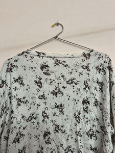 Floral Print Sweater