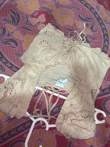 Eyelet Crop Top