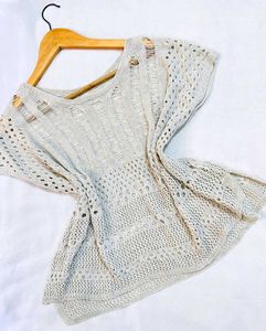 Pinterest Crochet Oversized Grey Top B