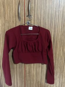New Maroon top