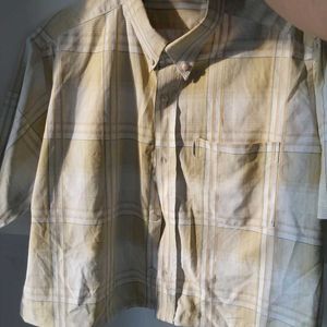 Yellow Cropped Shirt