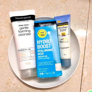 Neutrogena Combo 3 Cleanser Moisturizer Sunscreen