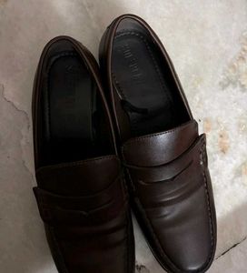WESTSIDE SOLEPLAY BROWN LEATHER LOAFERS UK 7