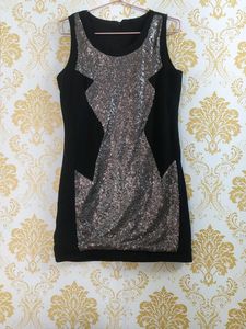 Women's Black Sequin Dress