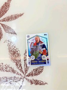 Erling Haaland Trophy Triumph Card