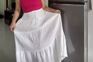 Flared Long Skirt