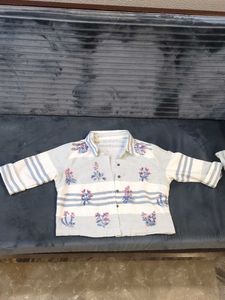 Floral Print Button-Down