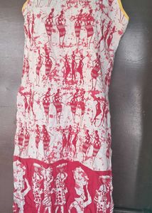 Tribal Print Sleevesless Kurti