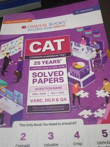 CAT 25 YEAR SOLVED PAPERS