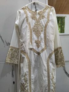 White Pakistani Stitched Suit