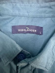 Highlander Men’s Shirt | Size L | Sea Blue |