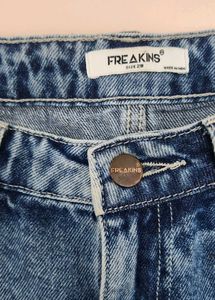 Freakins Lightly Distressed, Ripped, Baggy Jeans