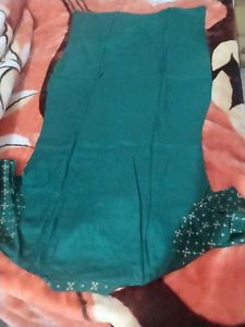 Green Printed Kurta Set
