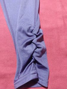 Crane Purple Stretchable Leggings - Size M