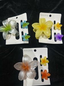 Flower Hair Clip Set