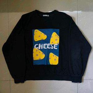 Cheese Graphic Sweatshirt