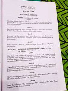 BA 1ST YEAR POLITICAL SCIENCE BOOK