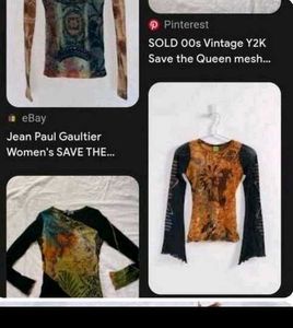 Vintage Y2k Printerest Top