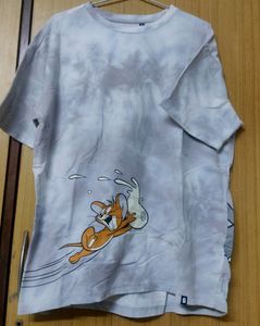 Tie Dye Tom And Jerry Oversized Tshirt