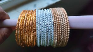 Set of Gold & Silver Bangles
