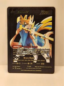 Pokemon Rare Gold Card Zaican V