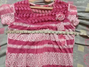 Soft Netted Pink Top