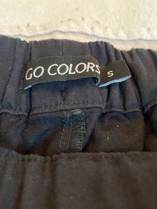Jet Black Trouser With Waist Elastic